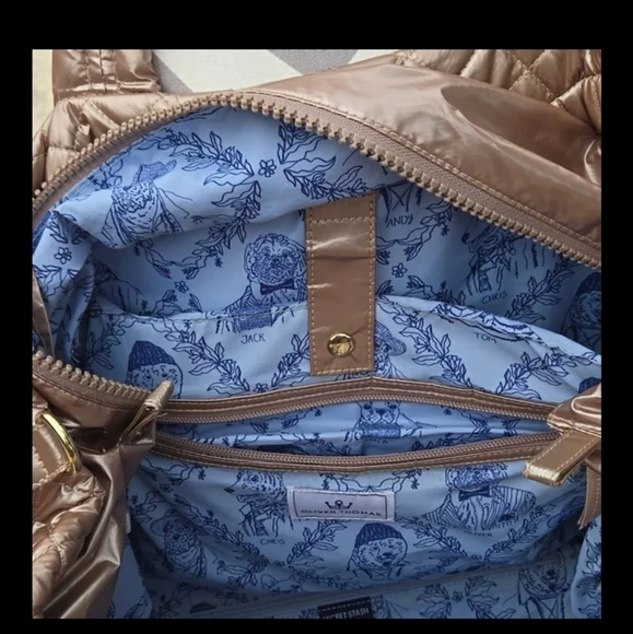 Oliver Thomas Rose Gold Kitchen Sink Tennis Tote - Picture 4 of 13